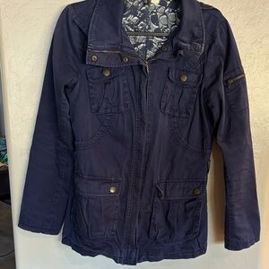 H&M Dark Blue Utility Jacket